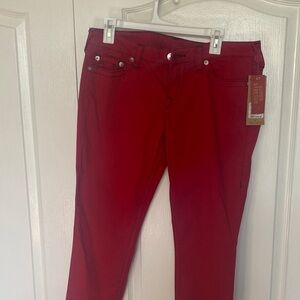 True Religion Vibrant Red Denim